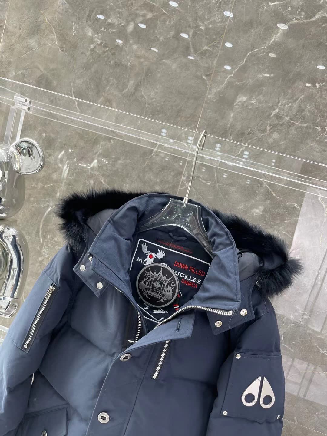 Moose Knuckles Hooded Down Jacket